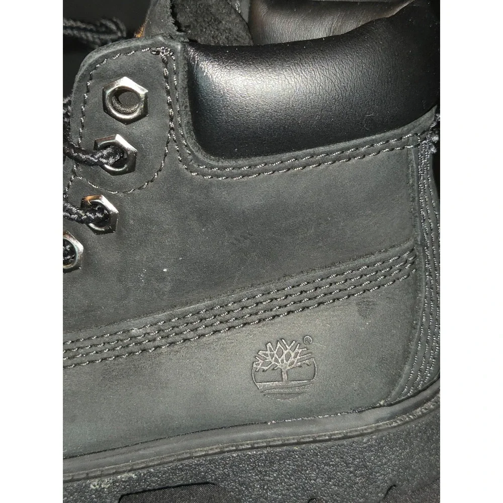 Timberland Toddler‎ Black Waterproof Leather Ankle Boots Kids Size 7 M